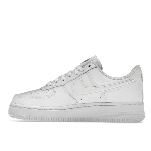 Кроссы Nike Air Force 1 Low 07 Essential White Metallic Gold (W) - женская сетка размеров