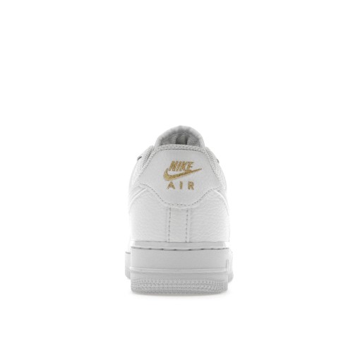 Кроссы Nike Air Force 1 Low 07 Essential White Metallic Gold (W) - женская сетка размеров