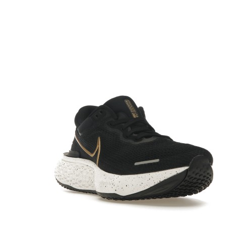 Кроссы Nike ZoomX Invincible Run Flyknit Black Metallic Gold - мужская сетка размеров