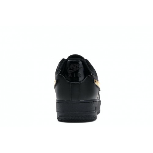 Кроссы Nike Air Force 1 Black Metallic Gold Removable Swoosh Pack - мужская сетка размеров