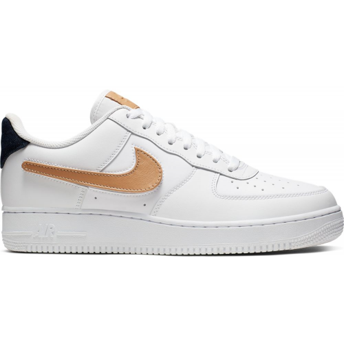 Кроссы Nike Air Force 1 Low Removable Swoosh Pack White Vachetta Tan - мужская сетка размеров