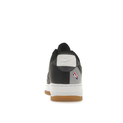Кроссы Nike Air Force 1 Low 07 NBA Black Silver - мужская сетка размеров