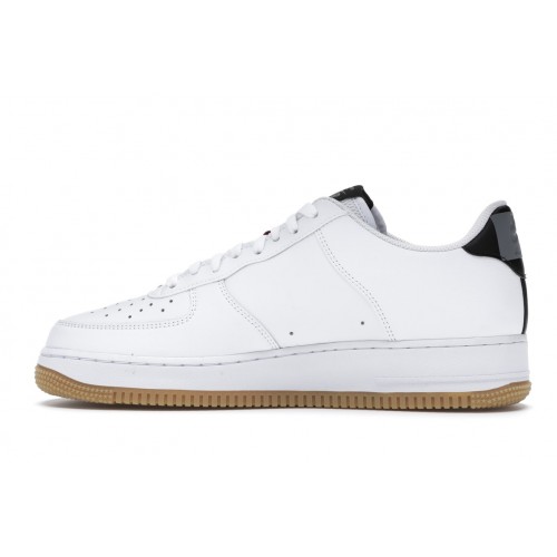 Кроссы Nike Air Force 1 Low NBA White Grey Gum - мужская сетка размеров