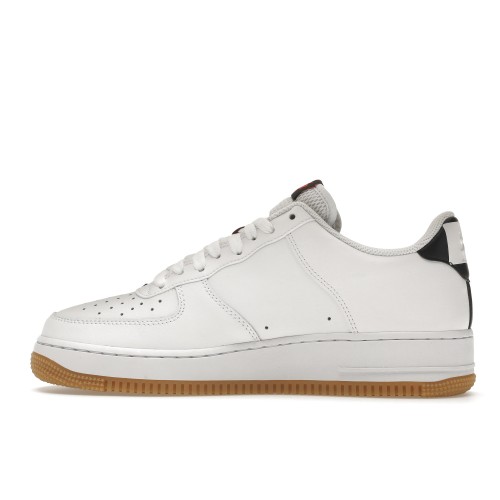 Кроссы Nike Air Force 1 Low NBA White Crimson Gum - мужская сетка размеров