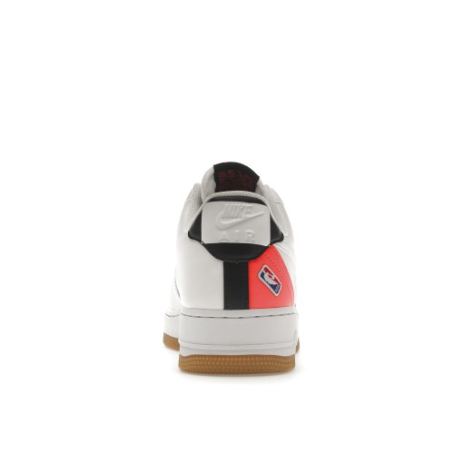 Кроссы Nike Air Force 1 Low NBA White Crimson Gum - мужская сетка размеров