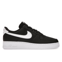 Nike Air Force 1 Low 07 Black White Pebbled Leather