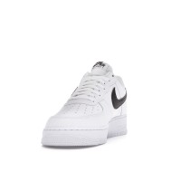 Nike Air Force 1 Low 07 White Black Pebbled Leather