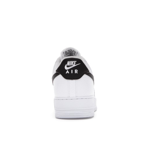 Кроссы Nike Air Force 1 Low 07 White Black Pebbled Leather - мужская сетка размеров