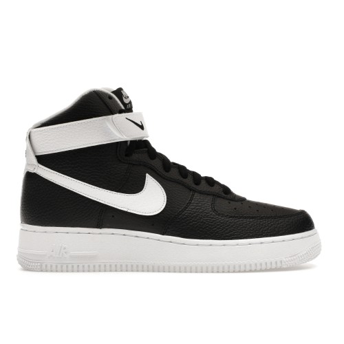 Кроссы Nike Air Force 1 High 07 Black White - мужская сетка размеров