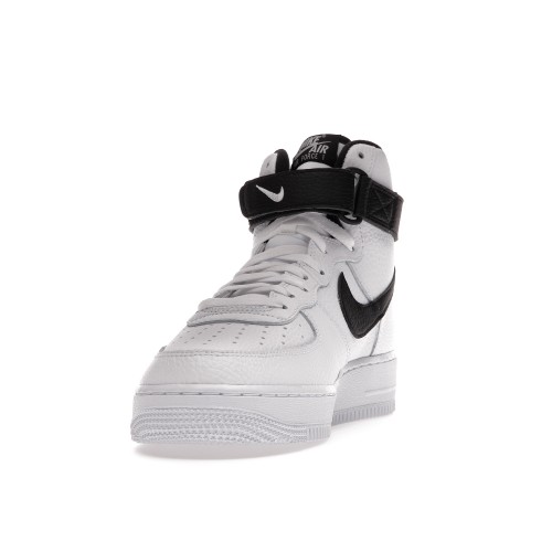 Кроссы Nike Air Force 1 High 07 White Black - мужская сетка размеров