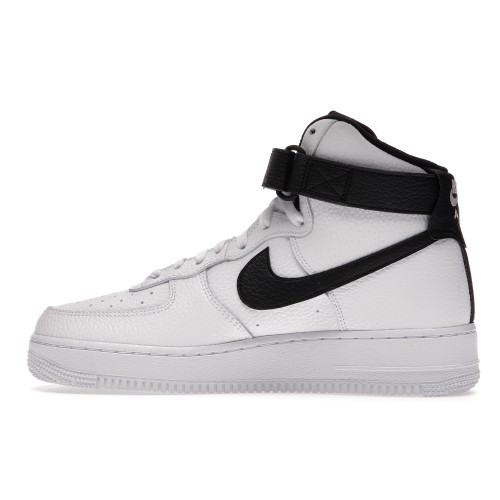 Кроссы Nike Air Force 1 High 07 White Black - мужская сетка размеров