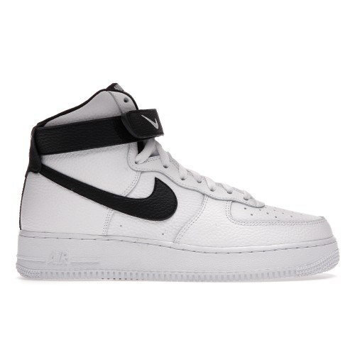 Кроссы Nike Air Force 1 High 07 White Black - мужская сетка размеров