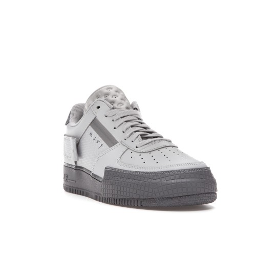Кроссы Nike Air Force 1 Type Grey Fog - мужская сетка размеров