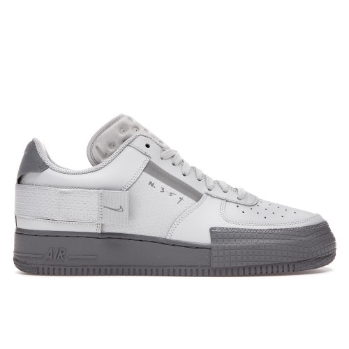 Кроссы Nike Air Force 1 Type Grey Fog - мужская сетка размеров