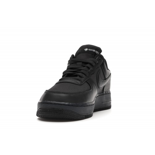 Кроссы Nike Air Force 1 Low Gore-Tex Black - мужская сетка размеров