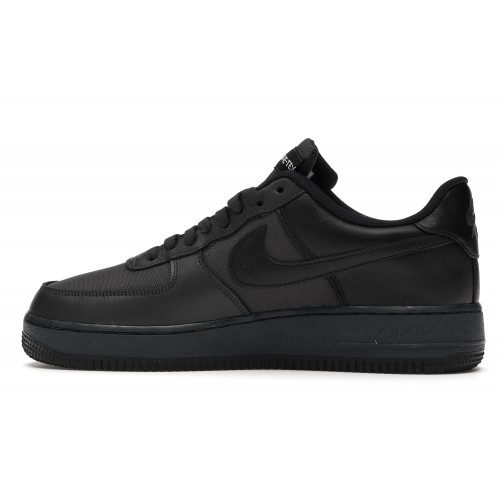Кроссы Nike Air Force 1 Low Gore-Tex Black - мужская сетка размеров