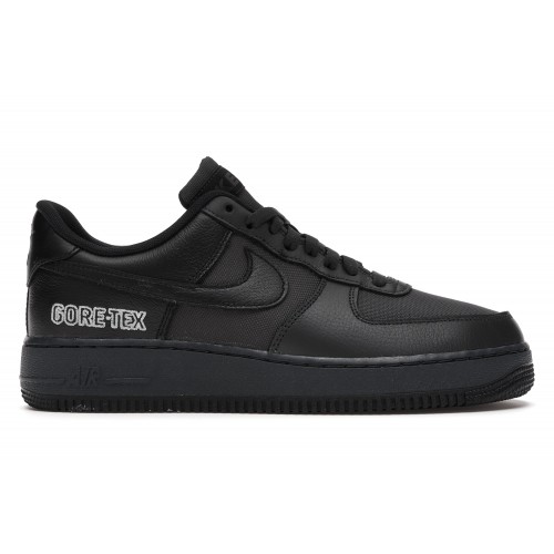 Кроссы Nike Air Force 1 Low Gore-Tex Black - мужская сетка размеров