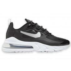 Женские кроссовки Nike Air Max 270 React Black Metallic Silver (W)