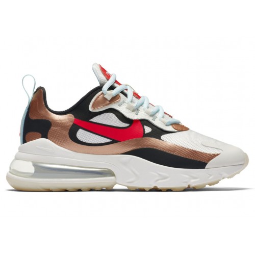 Кроссы Nike Air Max 270 React Red Bronze (W) - женская сетка размеров