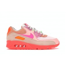 Женские кроссовки Nike Air Max 90 PRM Platinum Crimson/Bright Purple (W)