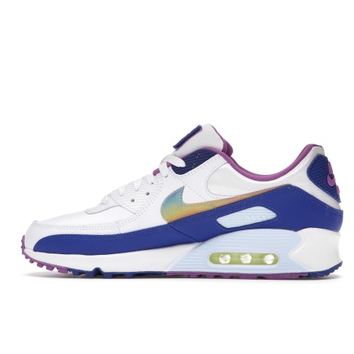 Кроссы Nike Air Max 90 Easter Blue (2020) - мужская сетка размеров