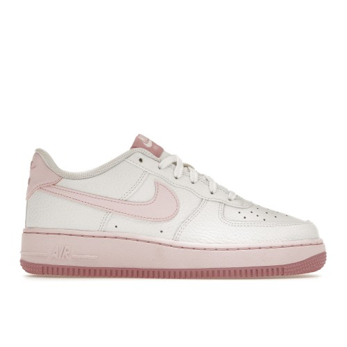 Кроссы Nike Air Force 1 Low White Pink (GS) (2022) - подростковая сетка размеров