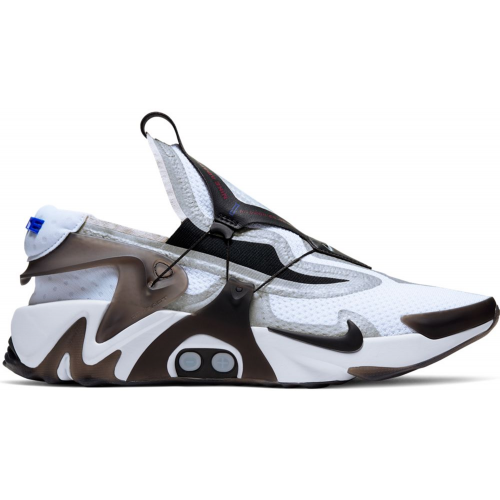 Кроссы Nike Adapt Huarache White Black (UK Charger) - мужская сетка размеров