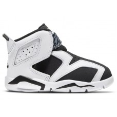 Малышам Jordan 6 Retro Little Flex White Black (TD)