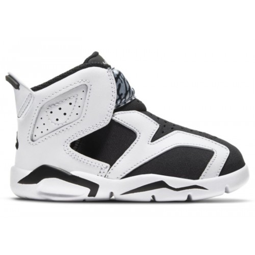 Air Jordan 6 Retro Little Flex TD White Black - детская сетка размеров