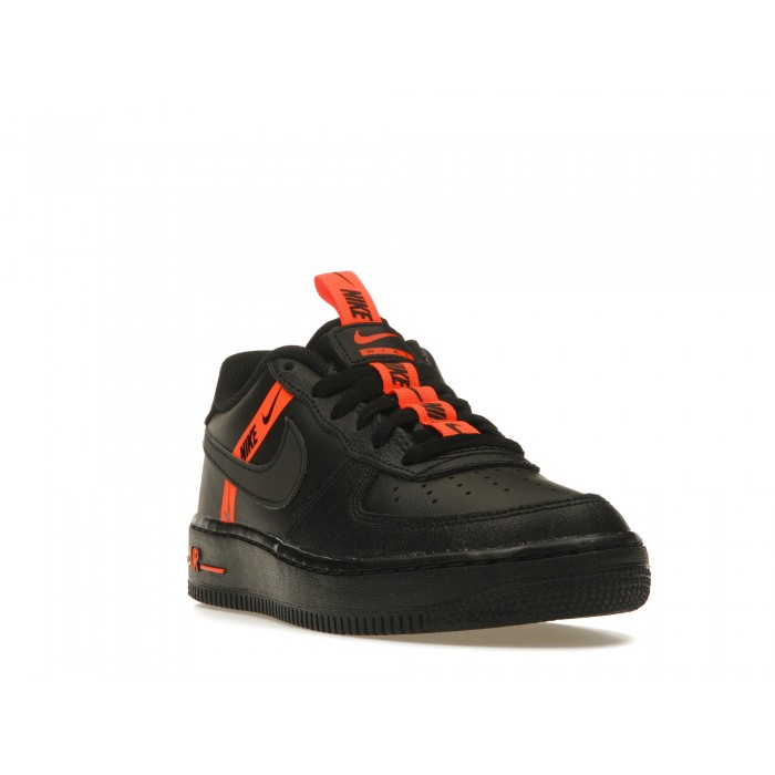 Nike Air Force 1 Low LV8 KSA Worldwide Pack Black Total Orange GS