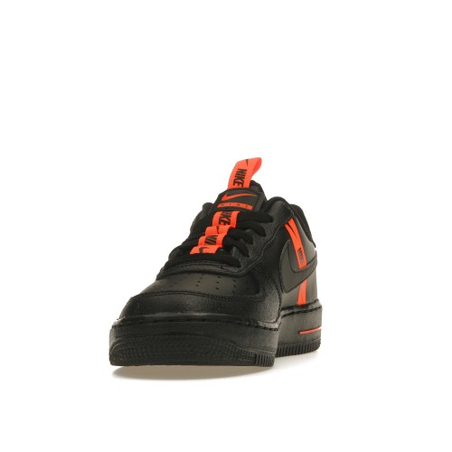 Кроссы Nike Air Force 1 Low LV8 KSA Worldwide Pack Black Total Orange (GS) - подростковая сетка размеров