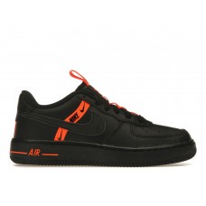 Подростковые кроссовки Nike Air Force 1 Low LV8 KSA Worldwide Pack Black Total Orange (GS)