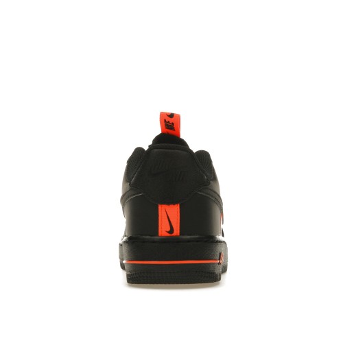Кроссы Nike Air Force 1 Low LV8 KSA Worldwide Pack Black Total Orange (GS) - подростковая сетка размеров
