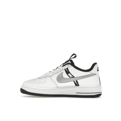 Кроссы Nike Air Force 1 Low LV8 KSA White Reflect Silver (GS) - подростковая сетка размеров