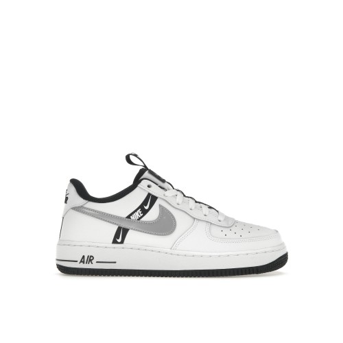 Кроссы Nike Air Force 1 Low LV8 KSA White Reflect Silver (GS) - подростковая сетка размеров
