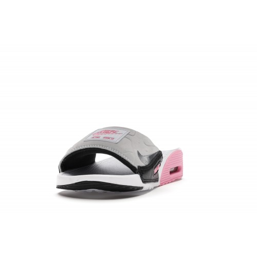 Кроссы Nike Air Max 90 Slide White Rose Cool Grey (W) - женская сетка размеров
