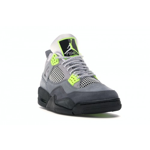 Кроссы Jordan 4 Retro SE 95 Neon - мужская сетка размеров