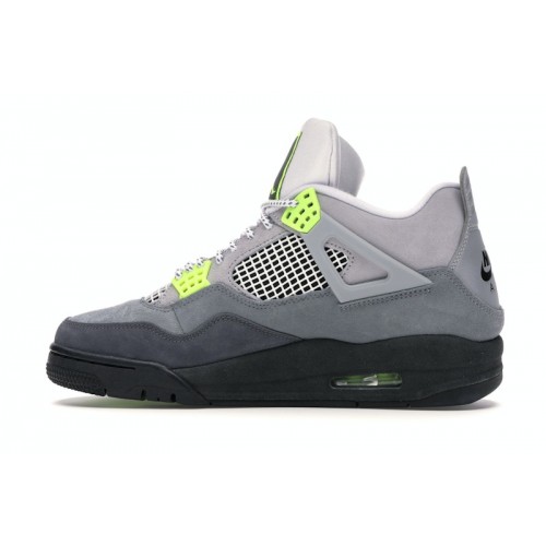 Кроссы Jordan 4 Retro SE 95 Neon - мужская сетка размеров