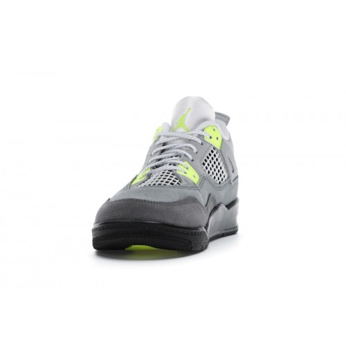 Кроссы Jordan 4 Retro SE 95 Neon (PS) - детская сетка размеров