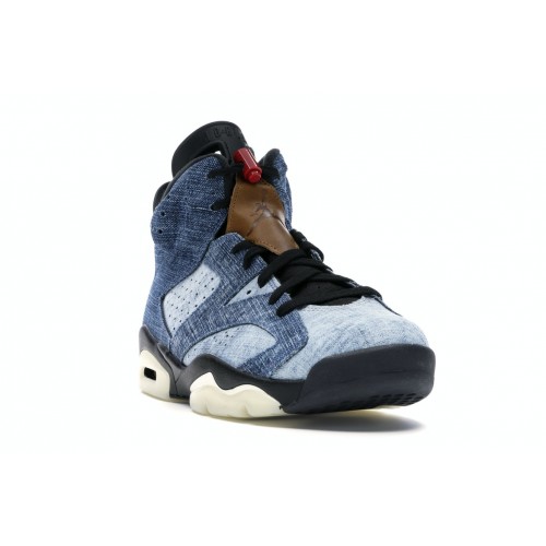 Кроссы Jordan 6 Retro Washed Denim - мужская сетка размеров