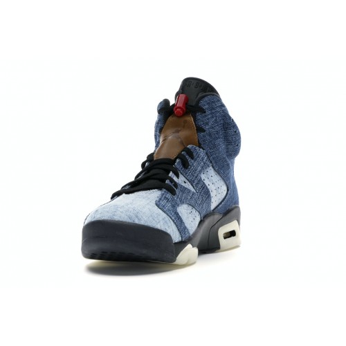 Кроссы Jordan 6 Retro Washed Denim - мужская сетка размеров