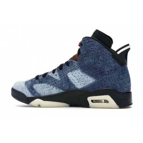 Кроссы Jordan 6 Retro Washed Denim - мужская сетка размеров