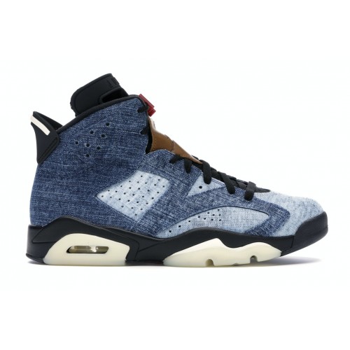 Кроссы Jordan 6 Retro Washed Denim - мужская сетка размеров