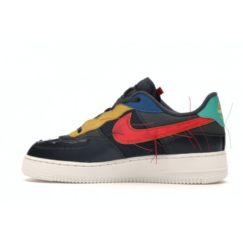Кроссы Nike Air Force 1 Low BHM (2020) - мужская сетка размеров