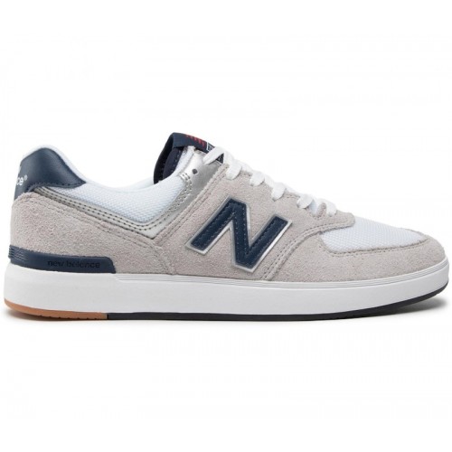 Кроссы New Balance 574 Court Grey Navy - мужская сетка размеров