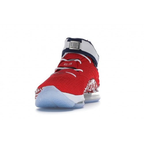 Кроссы Nike LeBron 17 Graffiti Remix Red - мужская сетка размеров