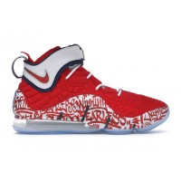 Кроссовки Nike LeBron 17 Graffiti Remix Red