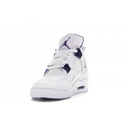 Кроссы Jordan 4 Retro Metallic Purple - мужская сетка размеров