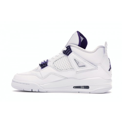 Кроссы Jordan 4 Retro Metallic Purple - мужская сетка размеров