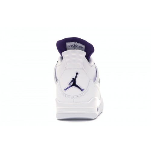 Кроссы Jordan 4 Retro Metallic Purple - мужская сетка размеров